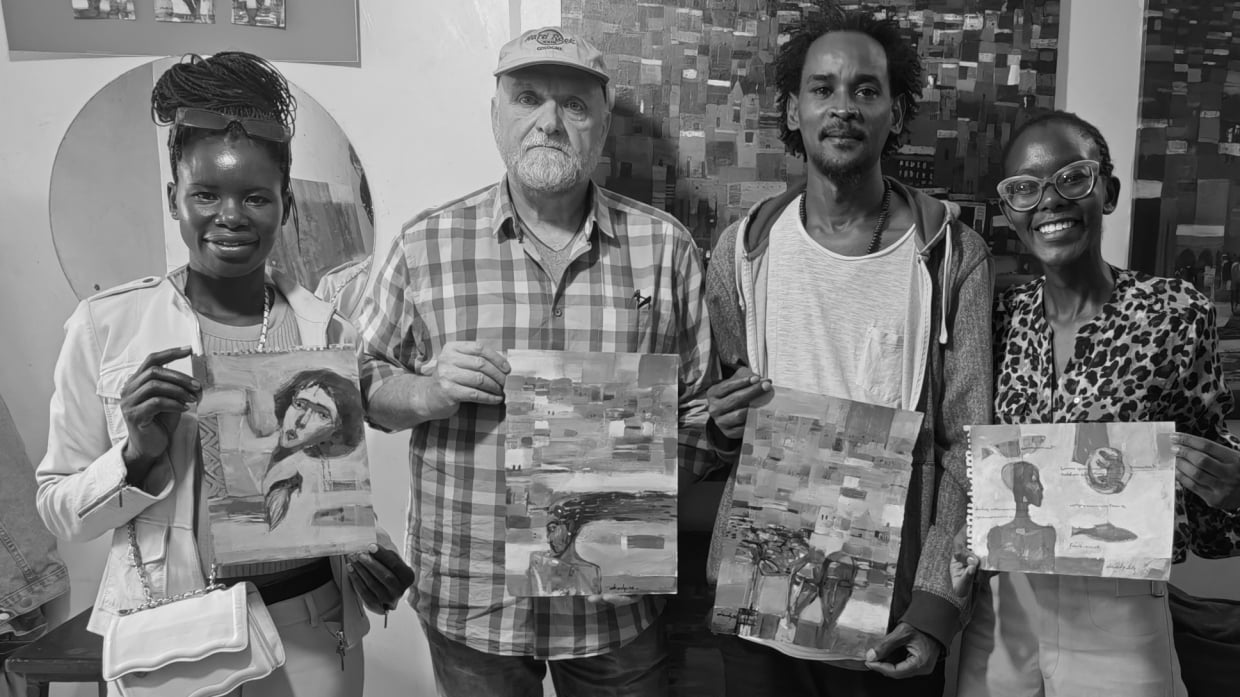 Alsadg Mahmoud mit African Arts Gallery - Knauss Kunsthandel