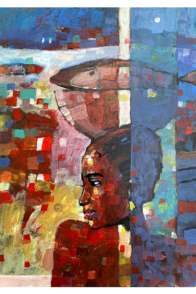Alsadg Mahmoud- Invisible Weights - moderne afrikanische Kunst