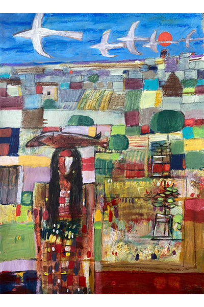 Alsadg Mahmoud - Metamorphosis of Peace- moderne, afrikanische Kunst 