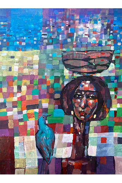 Alsadg Mahmoud - The Window Knows - moderne afrikanische Kunst