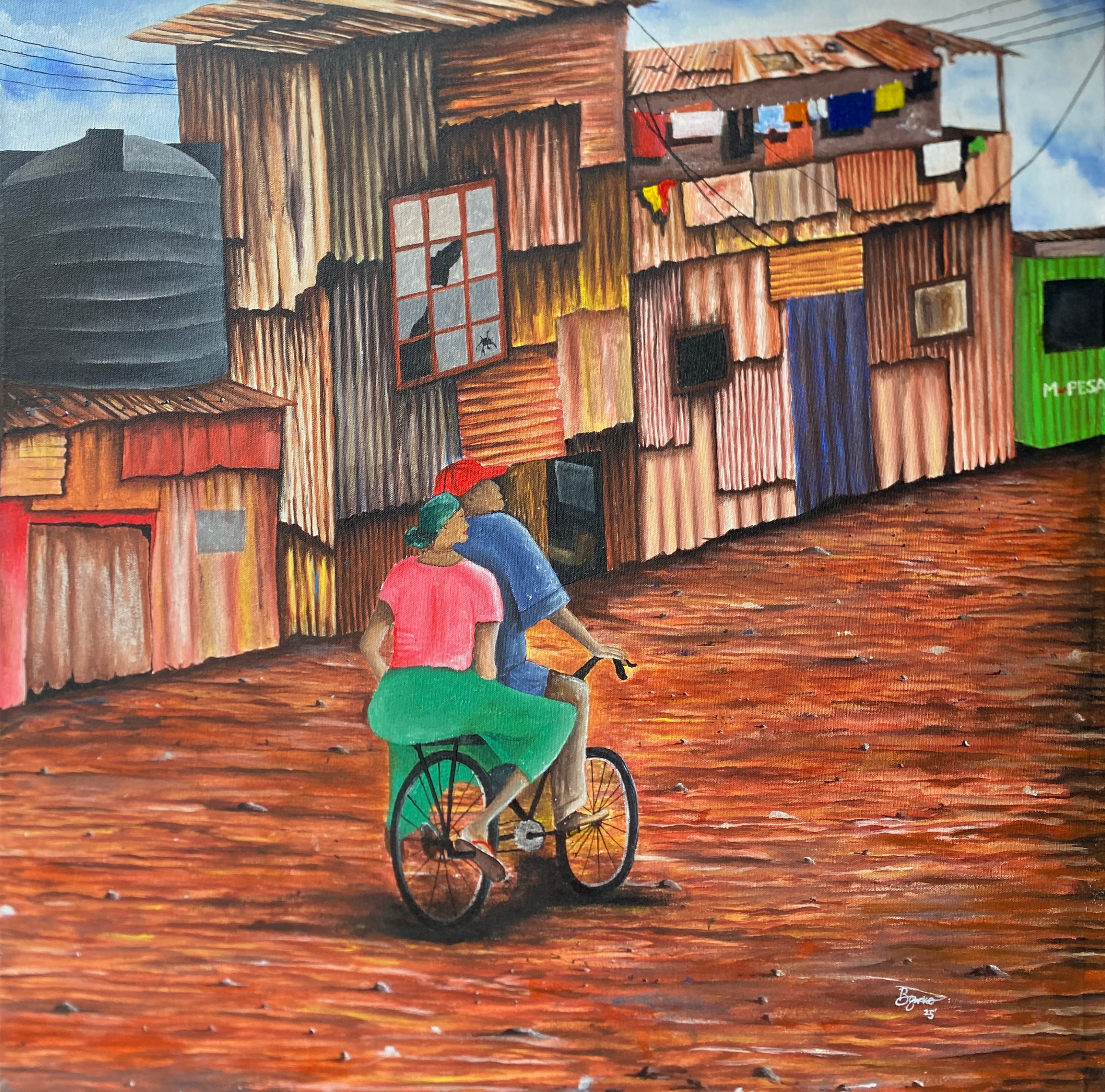 Brian Gwako - Msafiri  -  moderne, afrikanische Kunst 