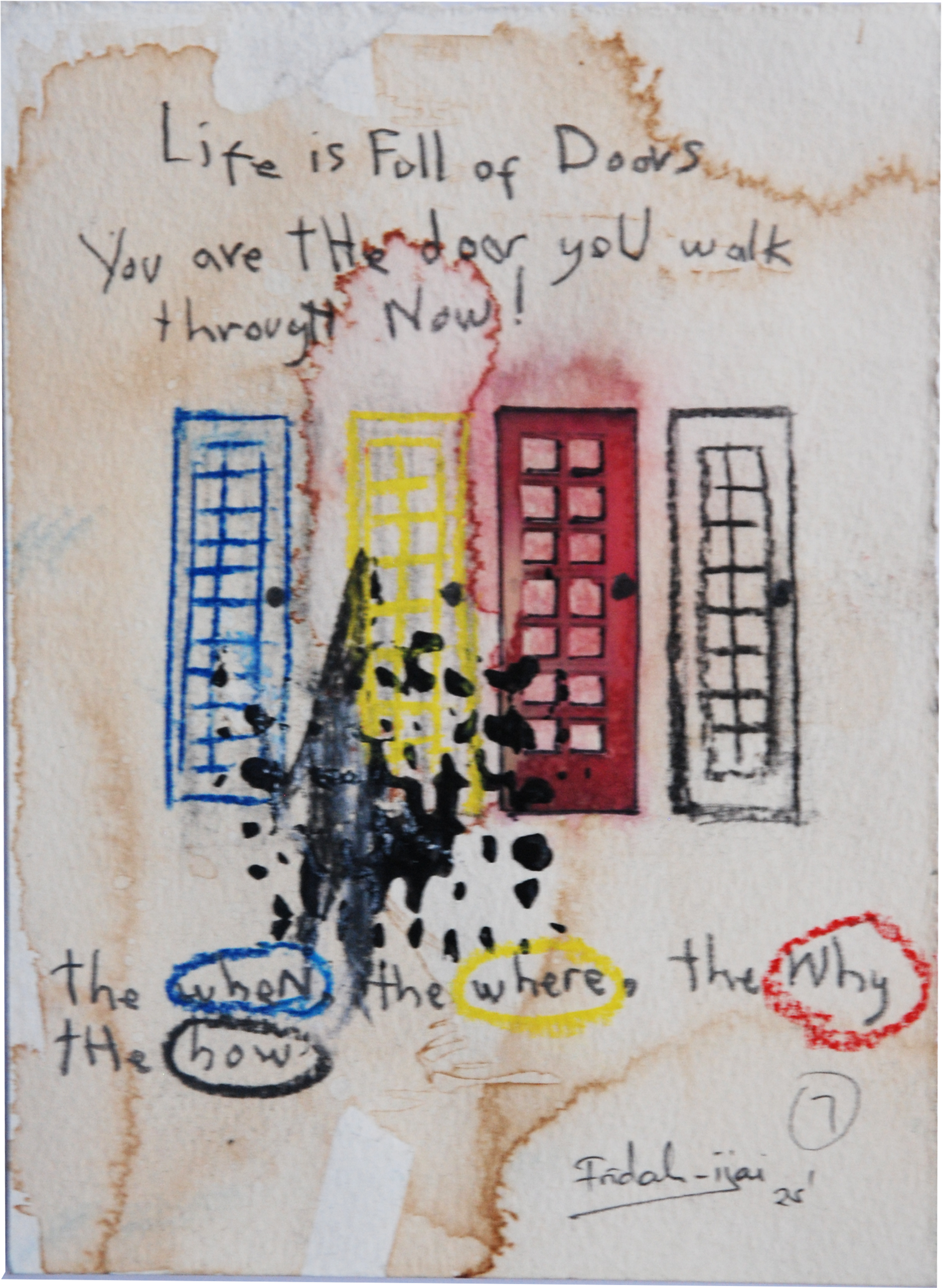 Fridah Ihai - Walk Through (Door Series) - afrikanische Kunst bei Knauss Kunsthandel