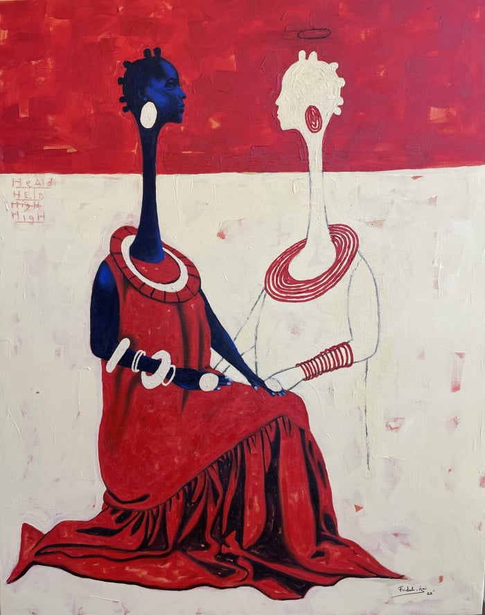 Fridah Ijai - Body and Soul (Head Held High) - moderne, afrikanische Kunst 