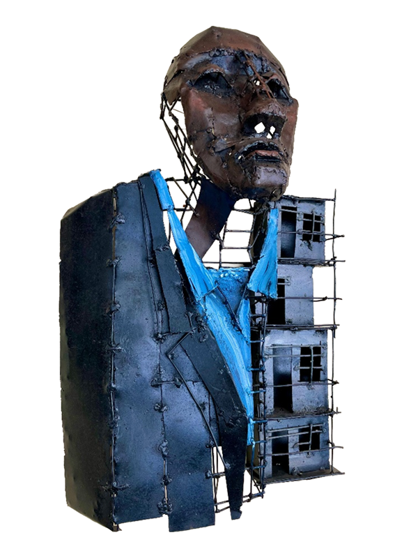 James Kamande - Cars of a Man - Metallskulptur, moderne, afrikanische Kunst