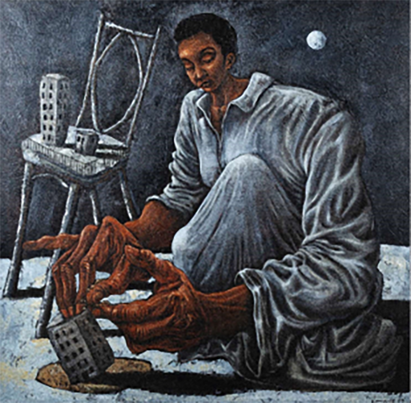 James Kamande - The City Maker - Knauss Kunsthandel