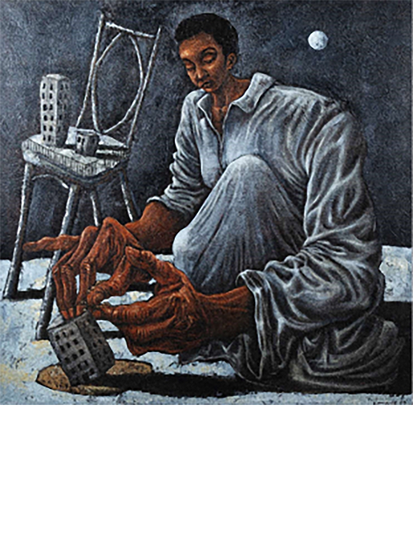 James Kamande - We Build With What Remains - moderne, afrikanische Kunst