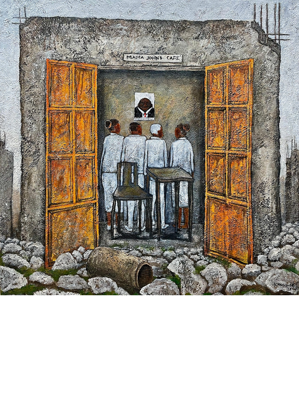 James Kamande - We Build With What Remains - moderne, afrikanische Kunst