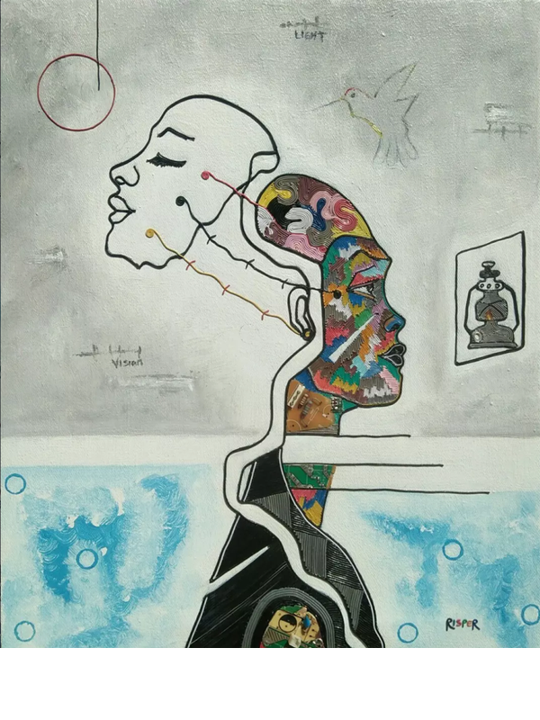 Risper Achieng - Vision From a Far - Kunst aus e-Schrott, moderne afrikanische Kunst