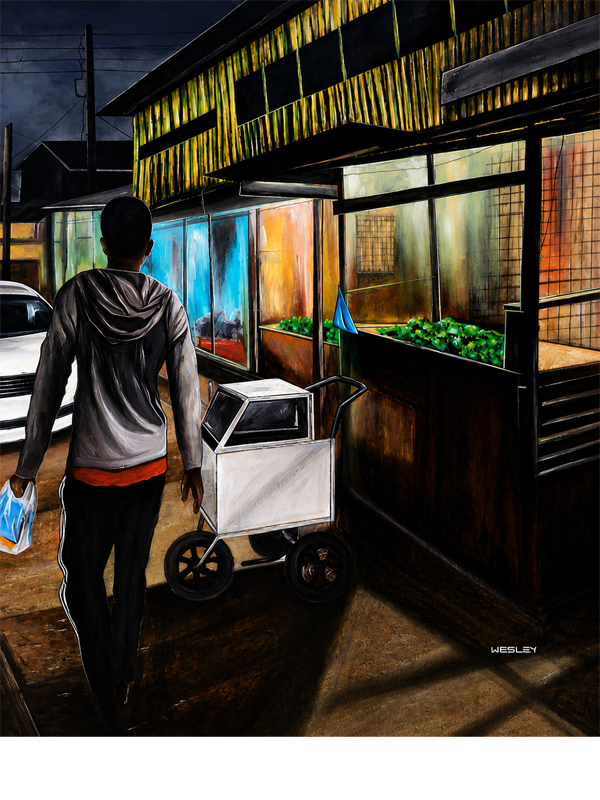 Wesley Osoro - Take Away - moderne, afrikanische Kunst